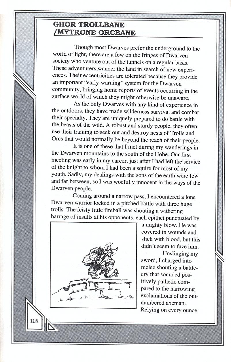 Knights of Legend players handbook page 118