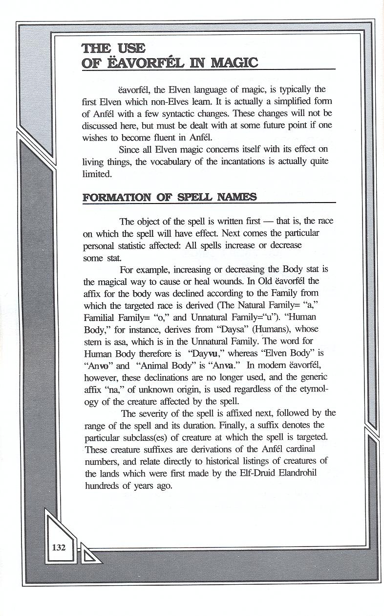 Knights of Legend players handbook page 132