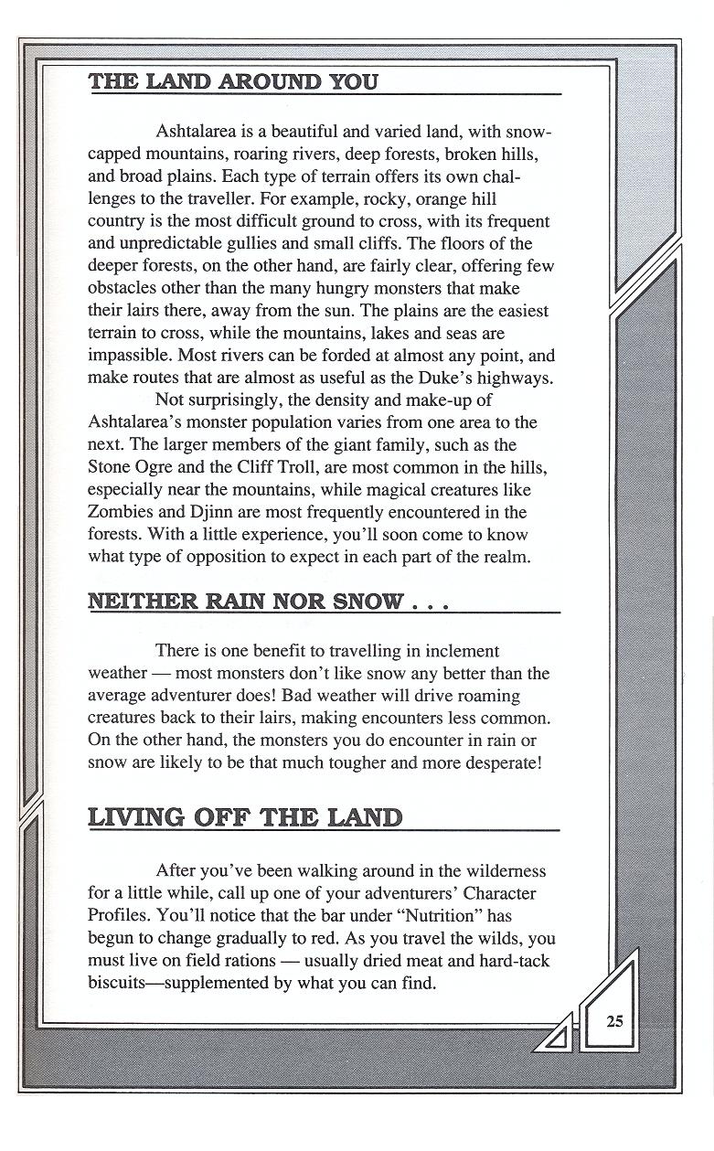 Knights of Legend players handbook page 25