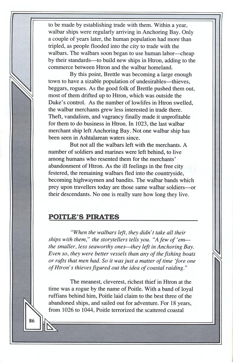 Knights of Legend players handbook page 86