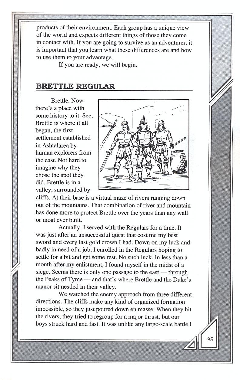 Knights of Legend players handbook page 95