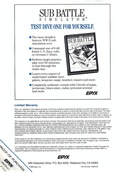 L.A. Crackdown manual back cover