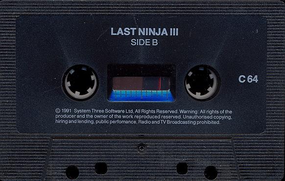 Last Ninja 3 tape side B