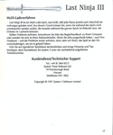 Last Ninja 3 manual page 17