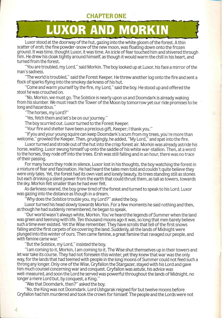 The Lords of Midnight Manual Page 4