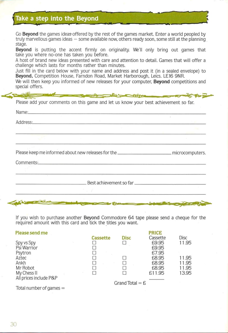 The Lords of Midnight Manual Page 30