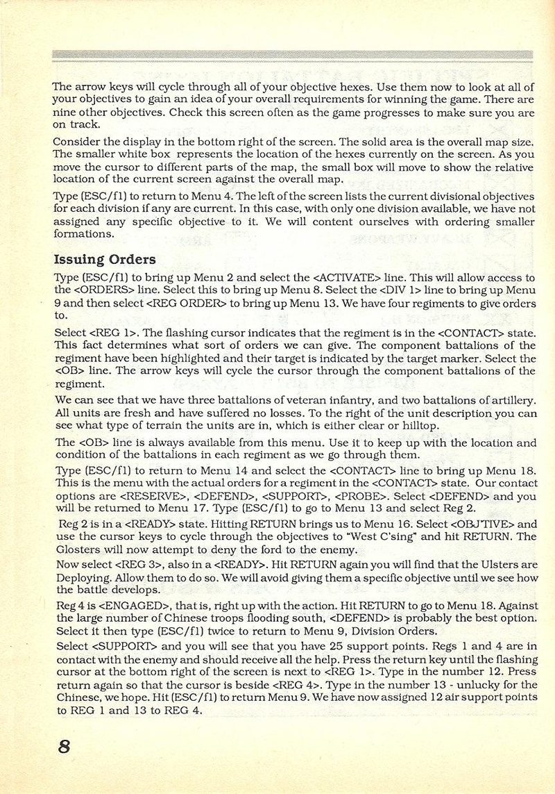 MacArthur's War manual page 8