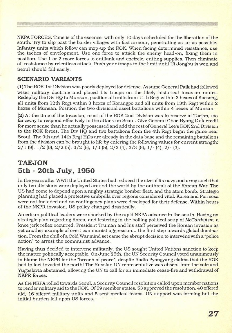MacArthur's War manual page 27