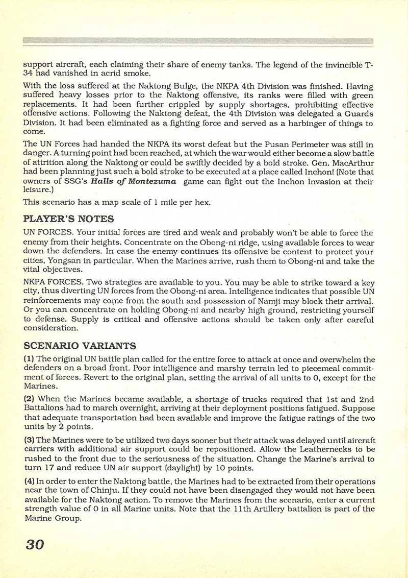 MacArthur's War manual page 30