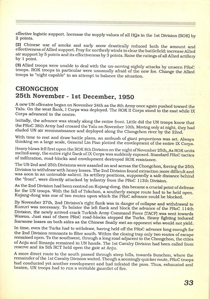 MacArthur's War manual page 33