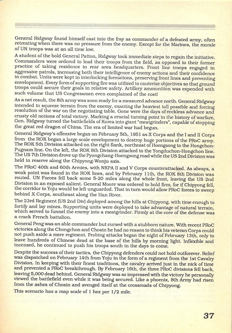 MacArthur's War manual page 37