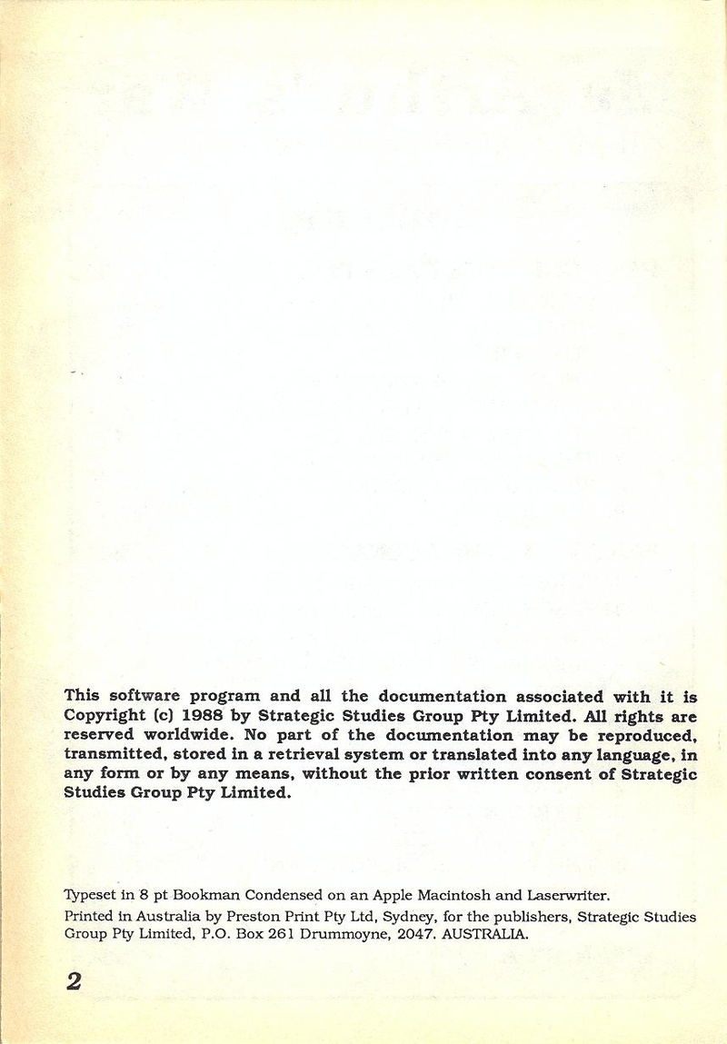 MacArthur's War manual page 2