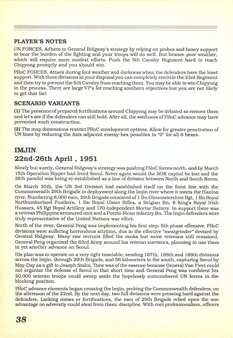 MacArthur's War manual page 38