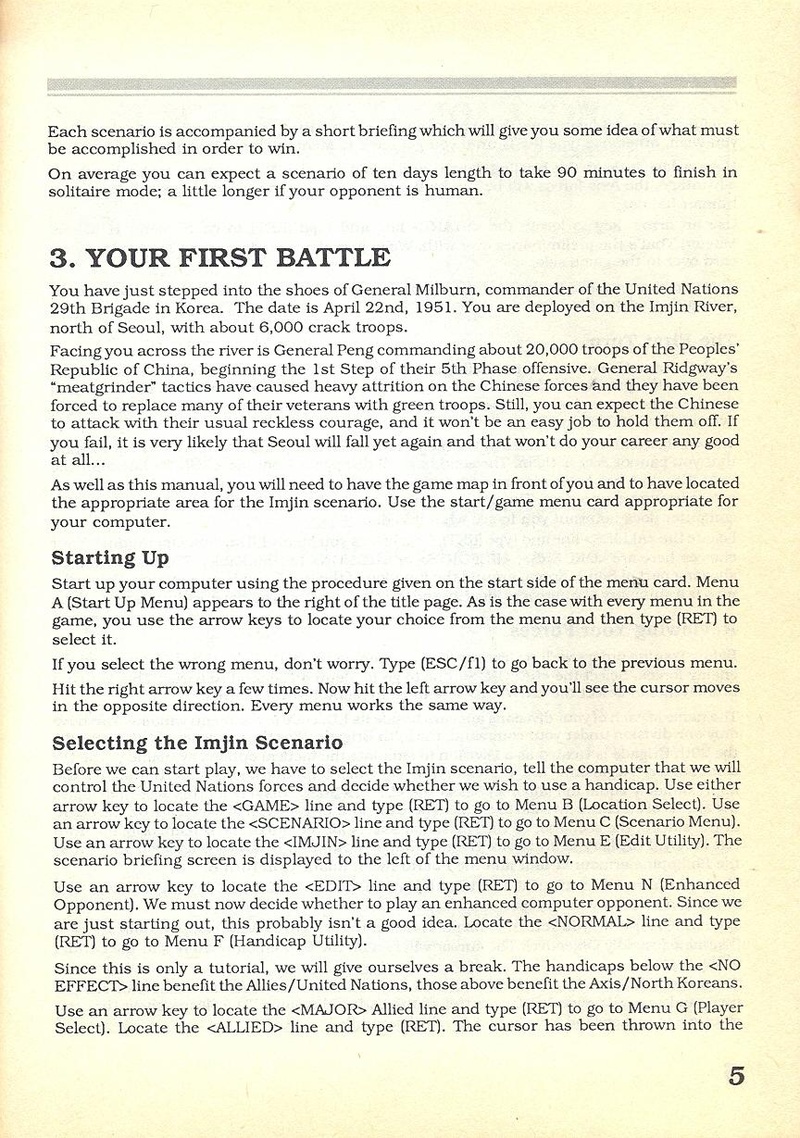 MacArthur's War manual page 5