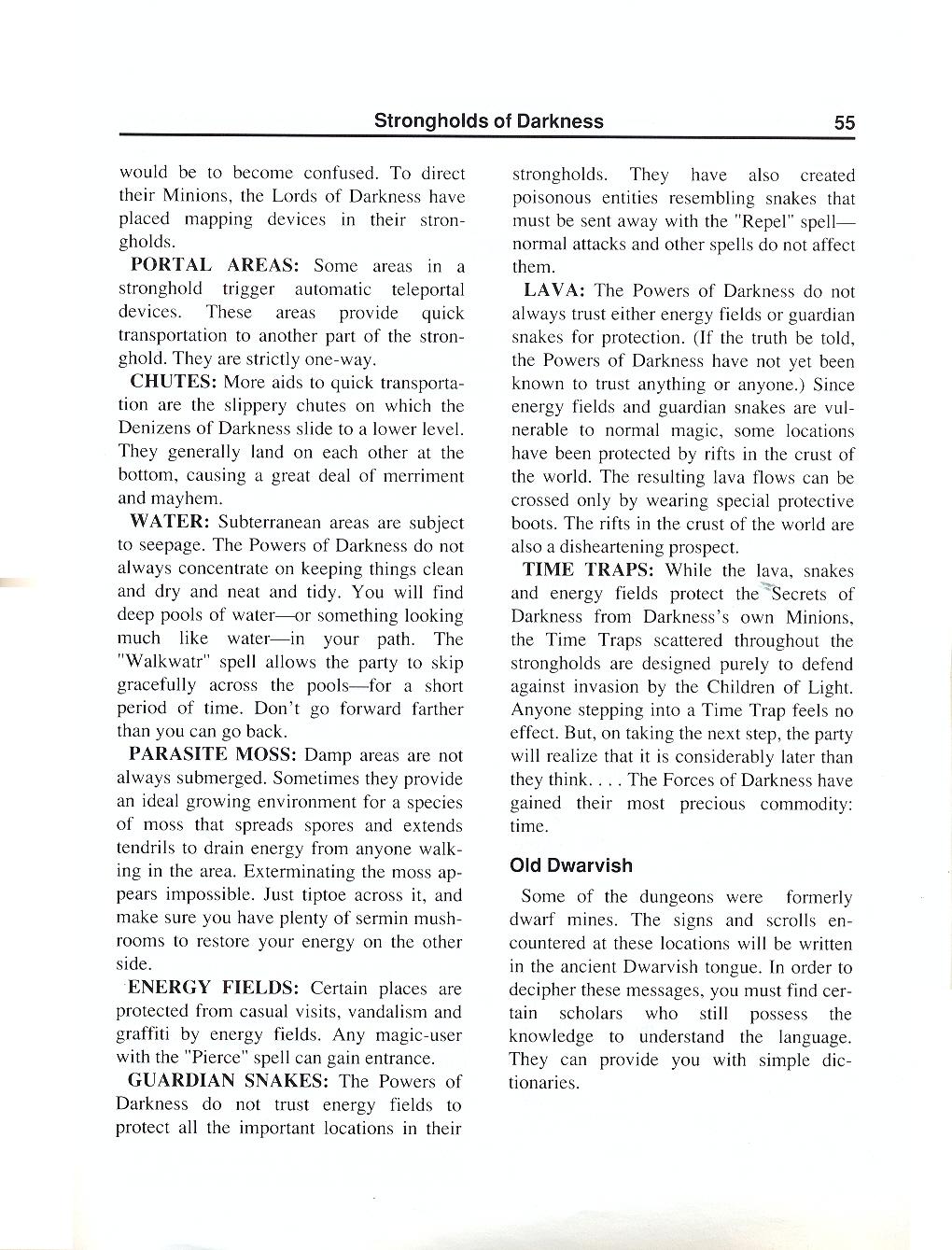 The Magic Candle manual page 55
