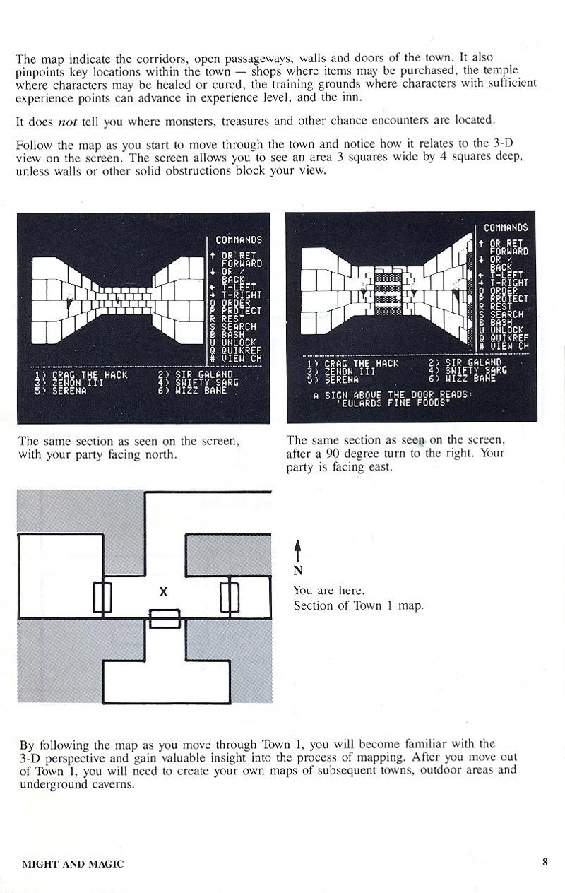 Might and Magic manual page 8