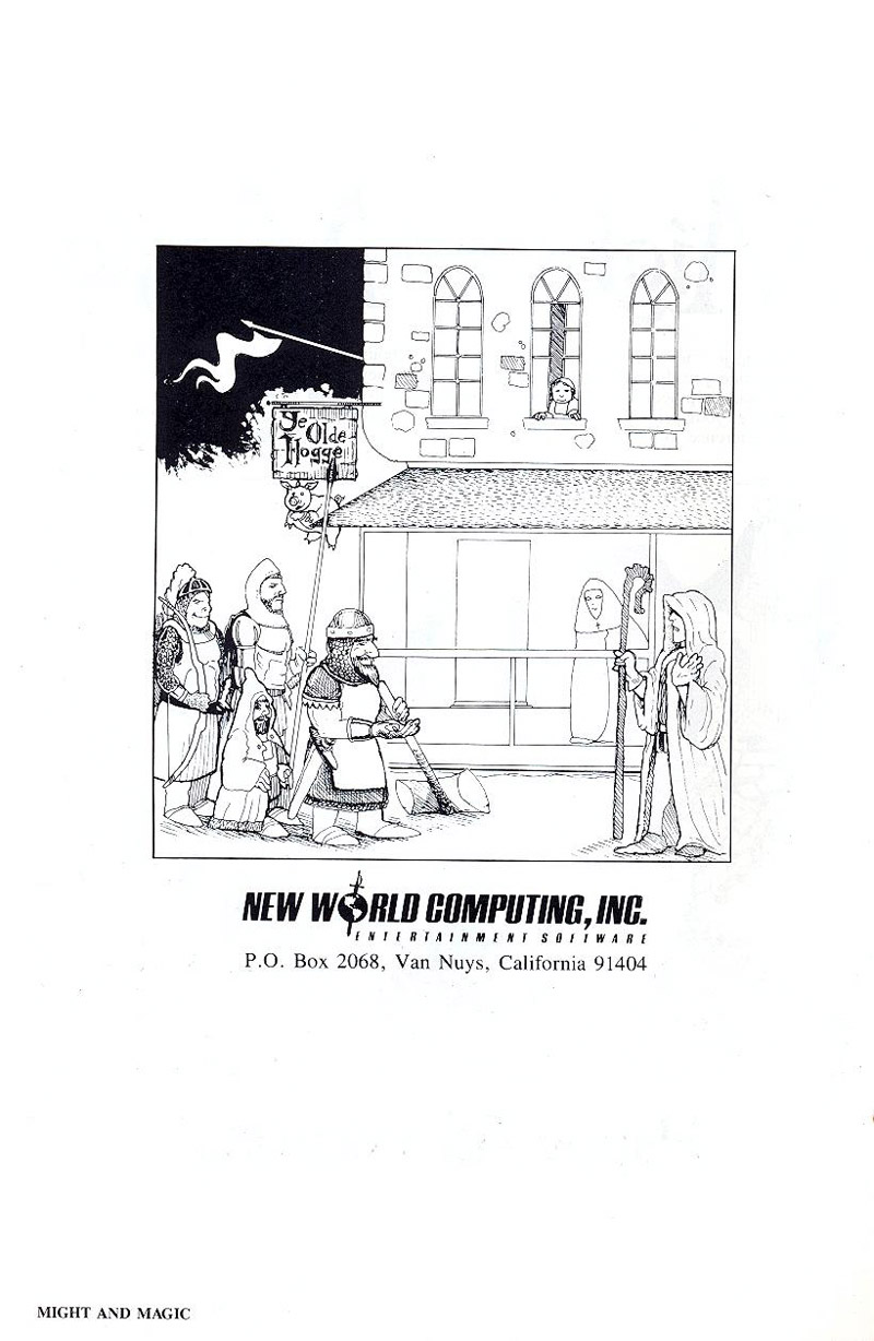 Might and Magic manual page ii