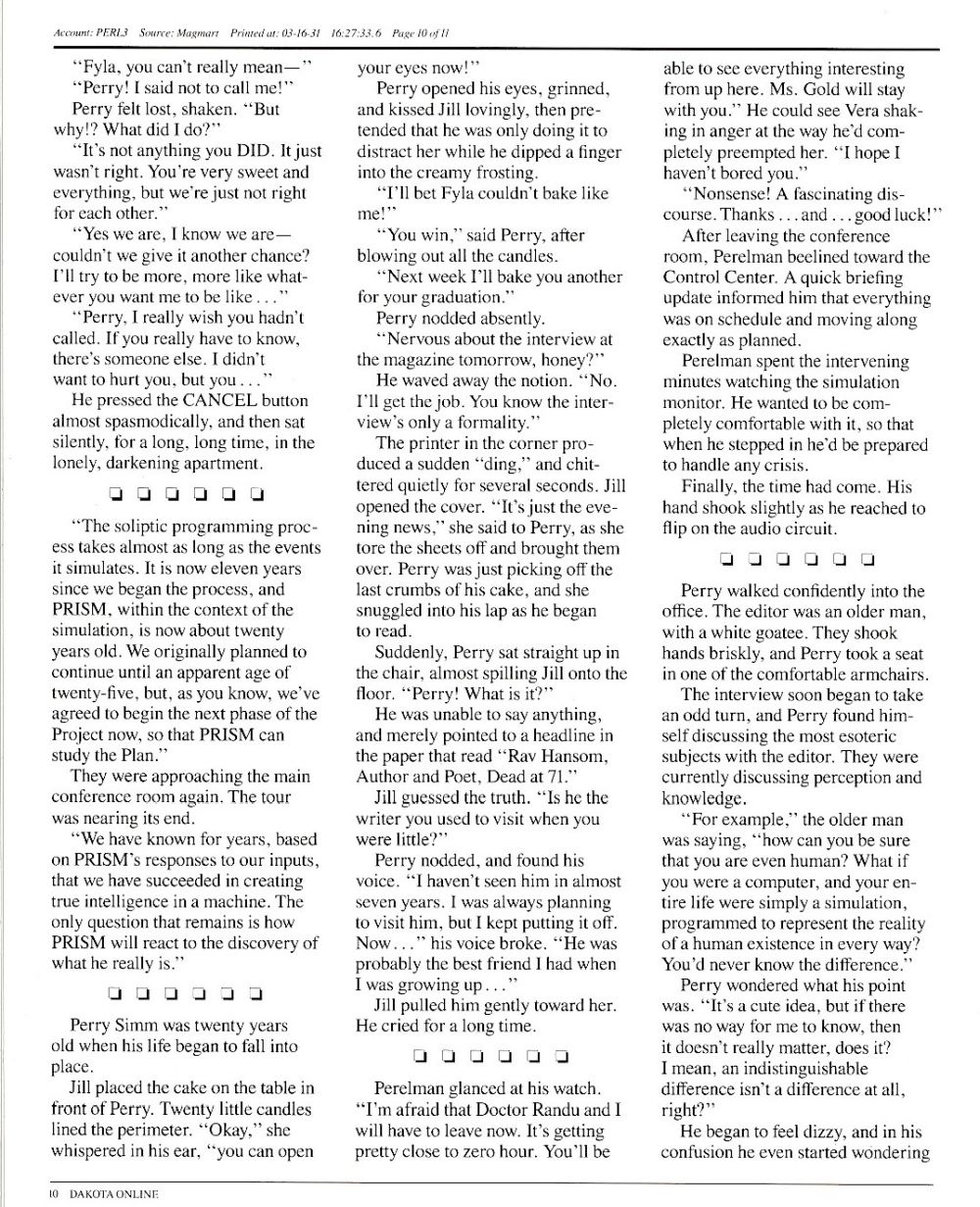 A Mind Forever Voyaging manual page 10