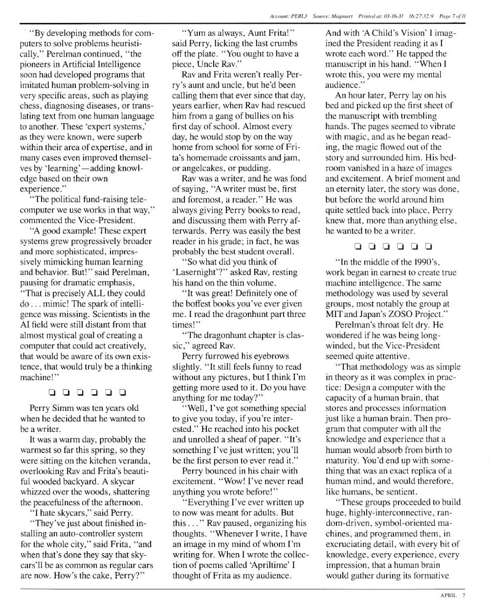 A Mind Forever Voyaging manual page 7