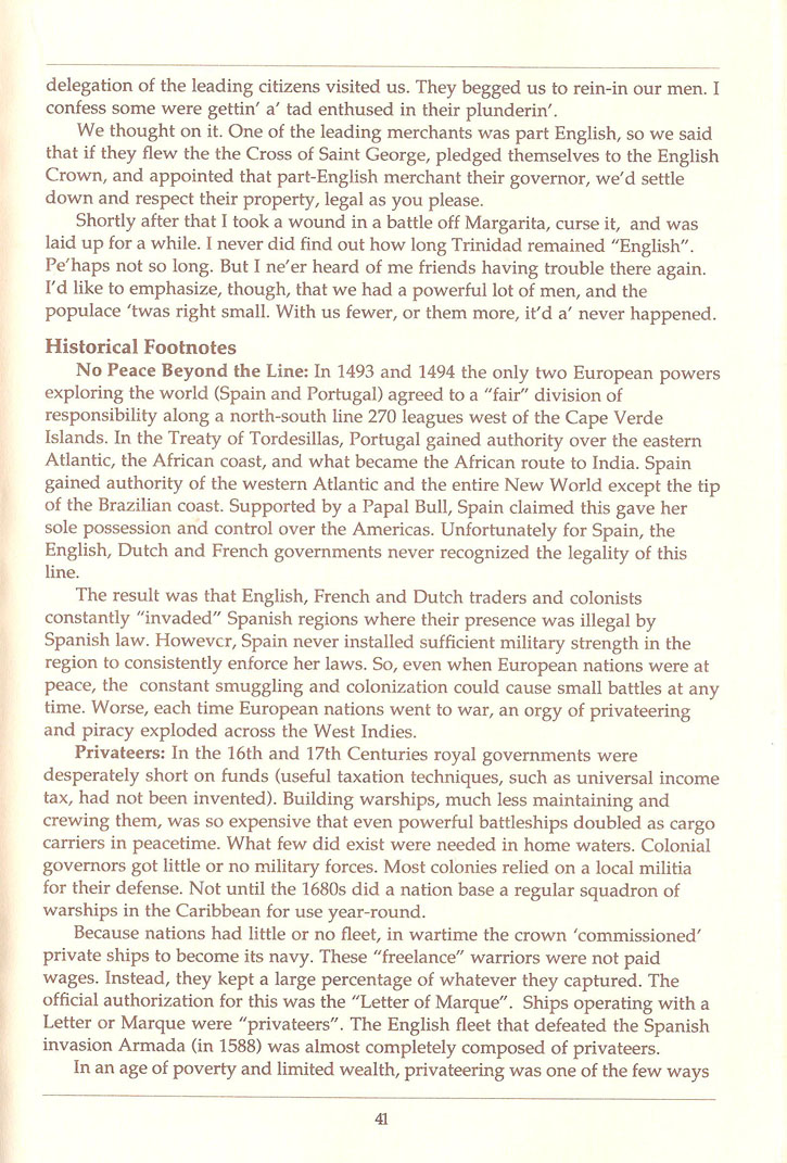 Pirates! manual page 41