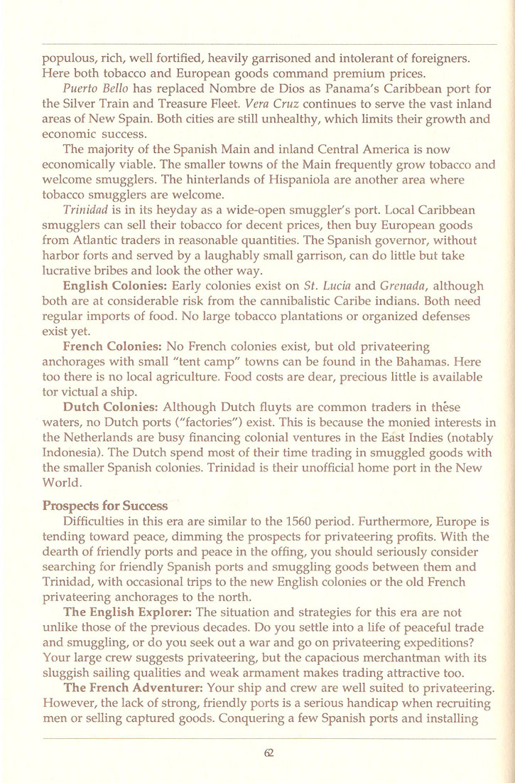 Pirates! manual page 62