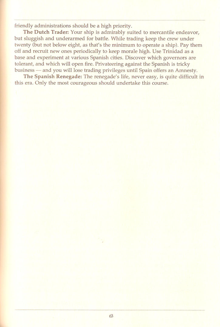 Pirates! manual page 63