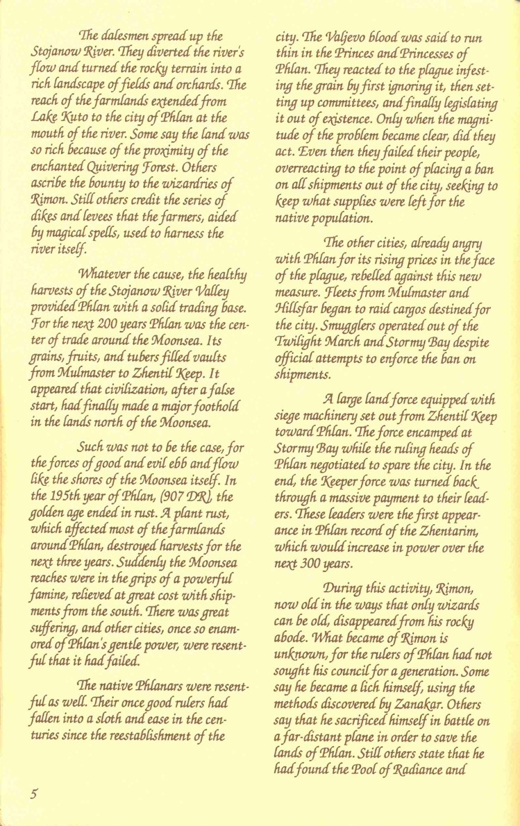Pool of Radiance Adventurers Journal Page 5
