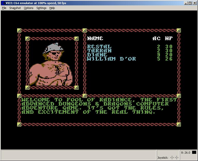 Pool of Radiance Screen Shot 01