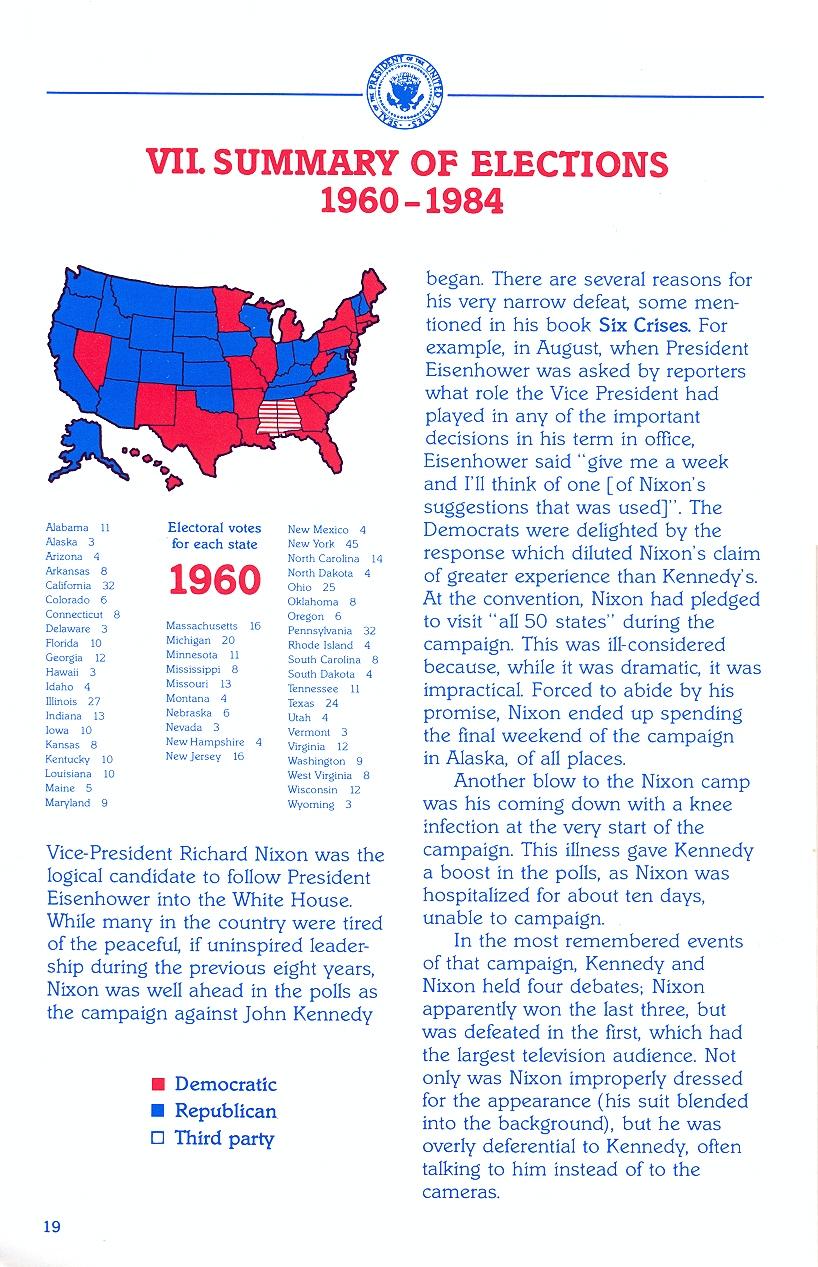 President Elect (1988 Edition) manual page 19