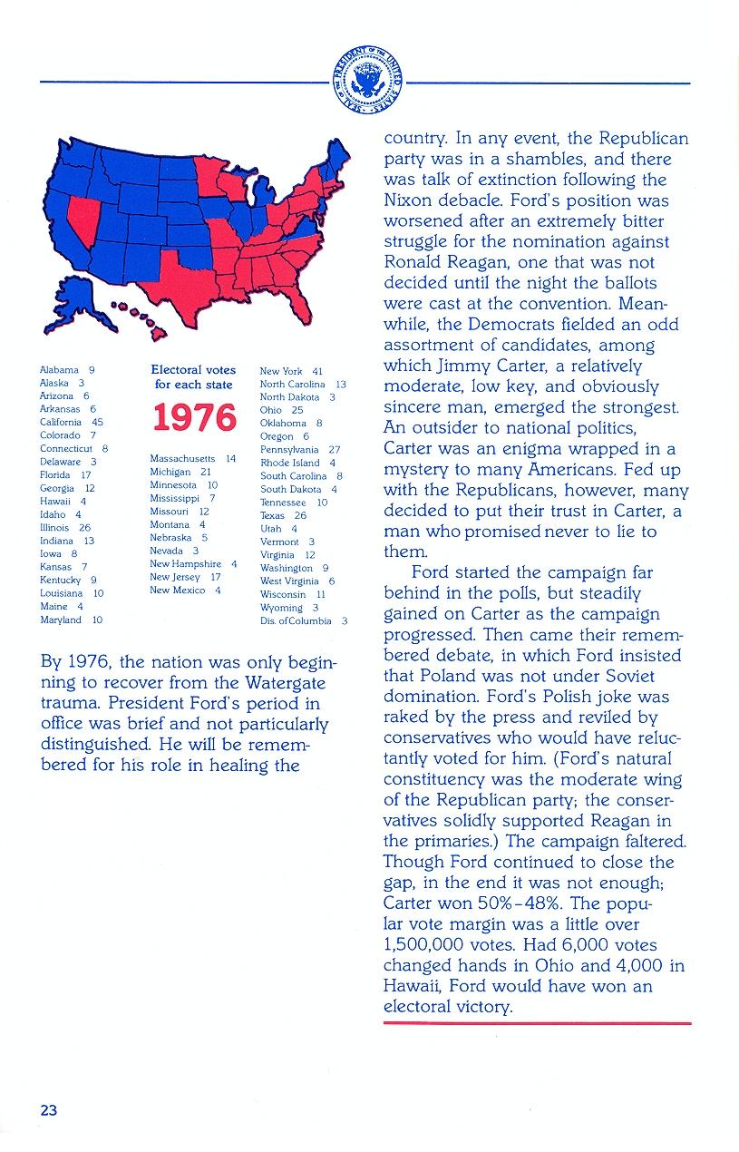 President Elect (1988 Edition) manual page 23