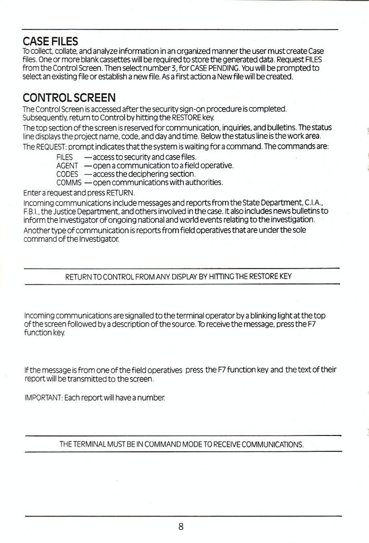 The President is Missing manual page 8