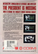 The President is Missing box back