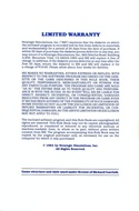 Questron manual warranty