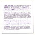 The Seven Cities of Gold Commodore 64 Instruction Card Page 2