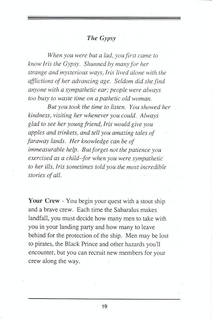 Sinbad and the Throne of the Falcon manual page 19