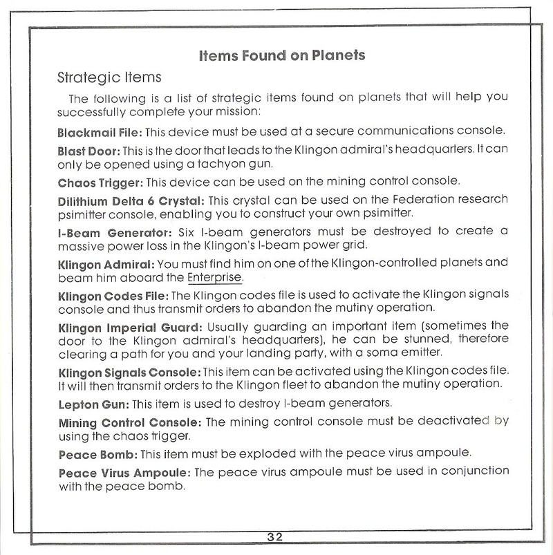Star Trek, The Rebel Universe manual page 32