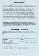 Summer Games Warranty Back