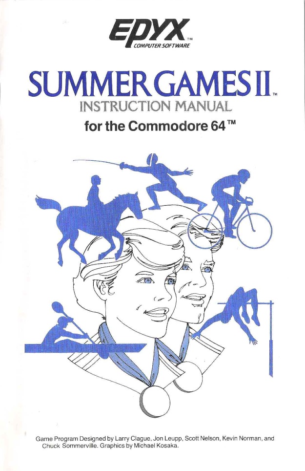 Summer Games II Manual Front Cover