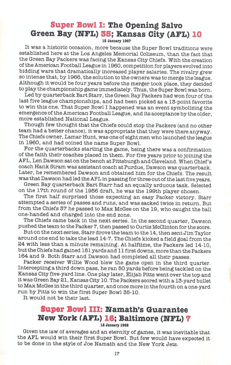 Superbowl Sunday manual page 17