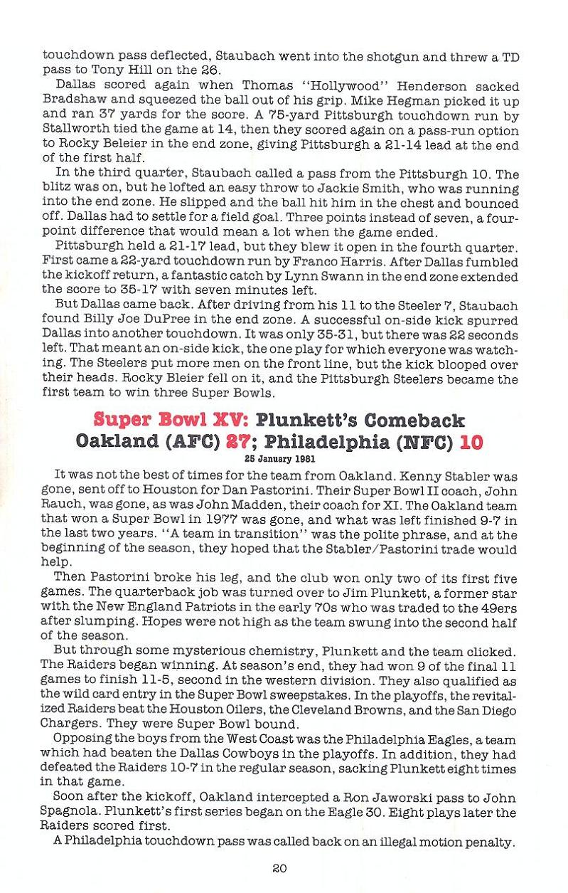 Superbowl Sunday manual page 20