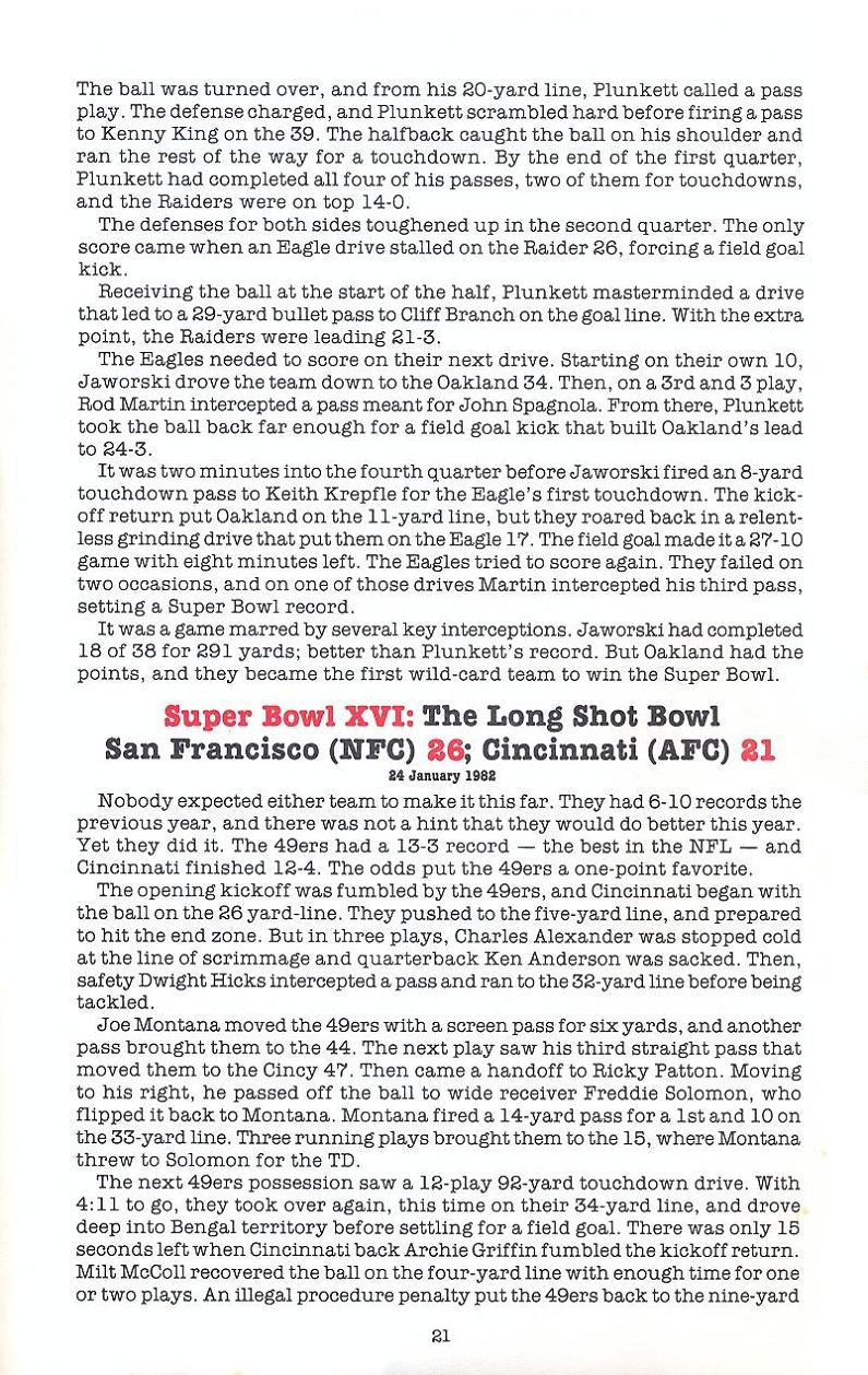 Superbowl Sunday manual page 21