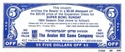 Superbowl Sunday discount coupon back