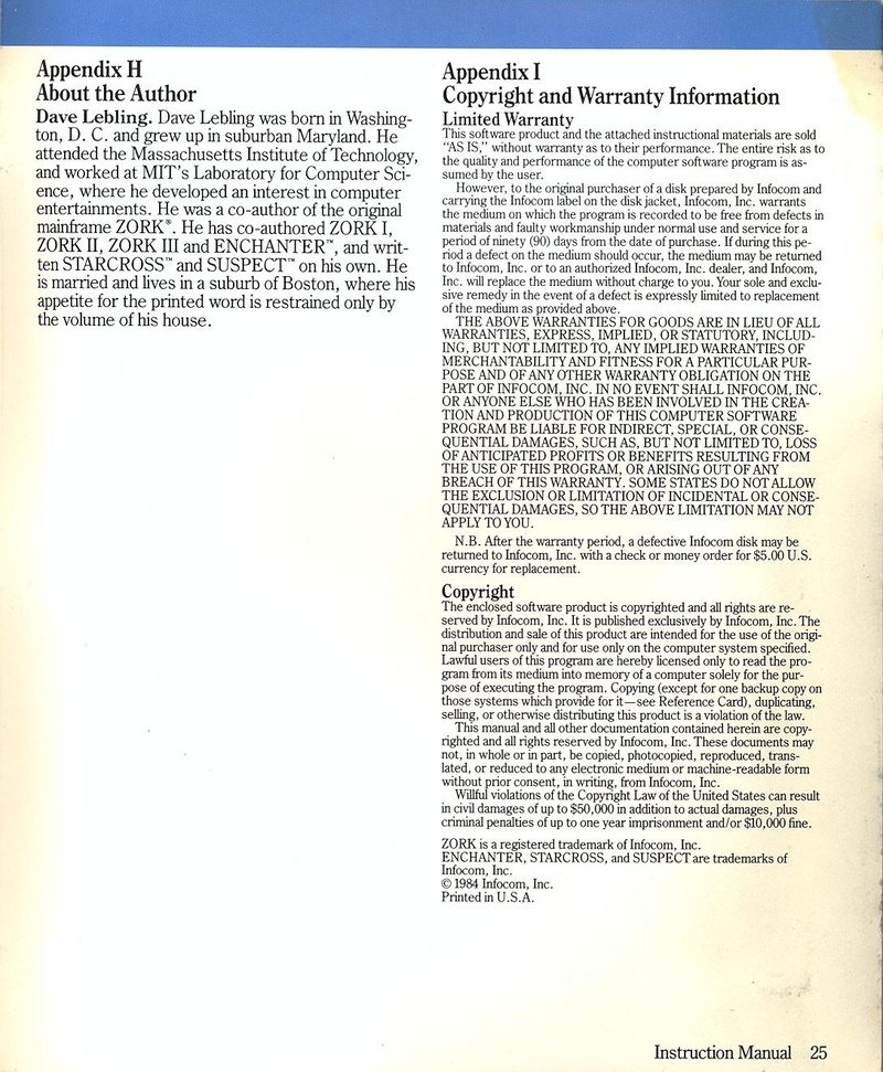 Suspect manual page 25