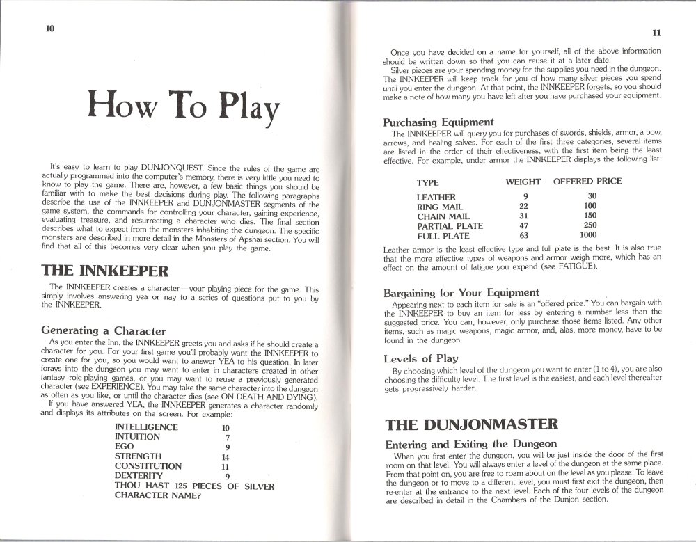 Temple of Apshai Manual Page 10
