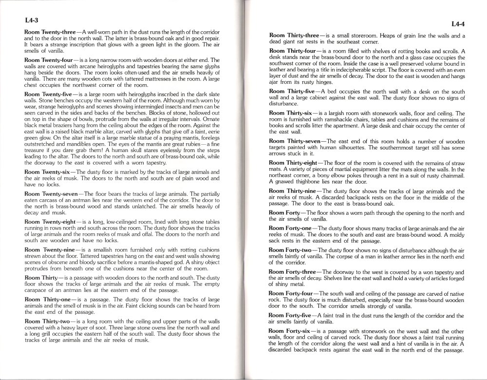 Temple of Apshai Manual Page L4-3