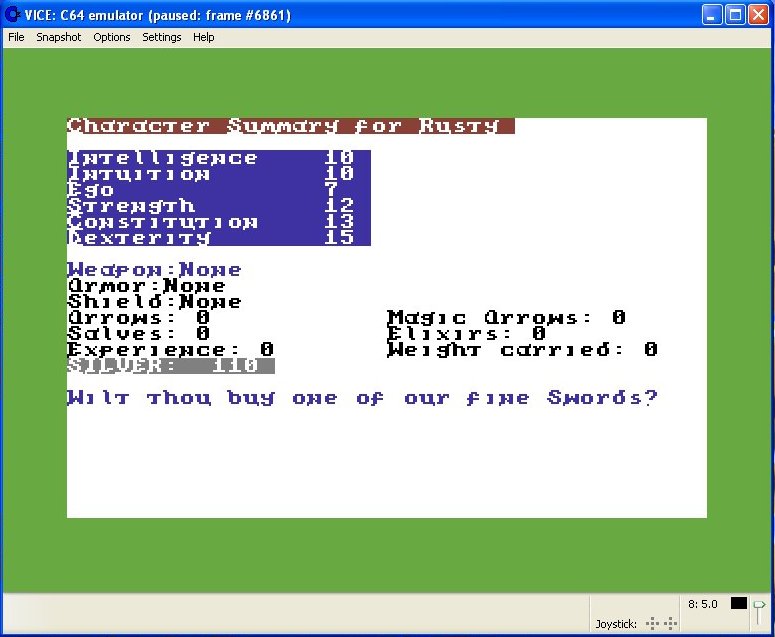 Temple of Apshai Screen Shot 2