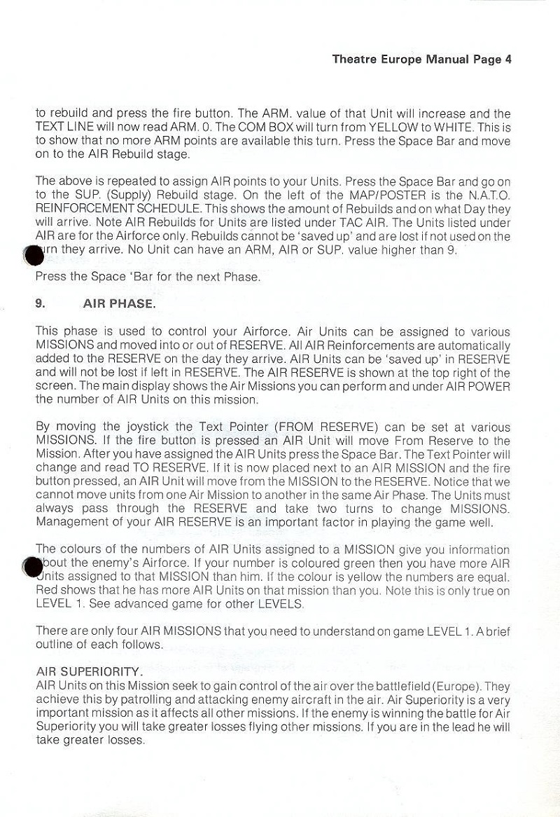 Theatre Europe manual page 4