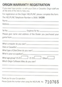 Times of Lore warranty front