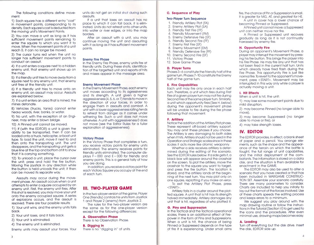Wargame Construction Set Manual Page 3
