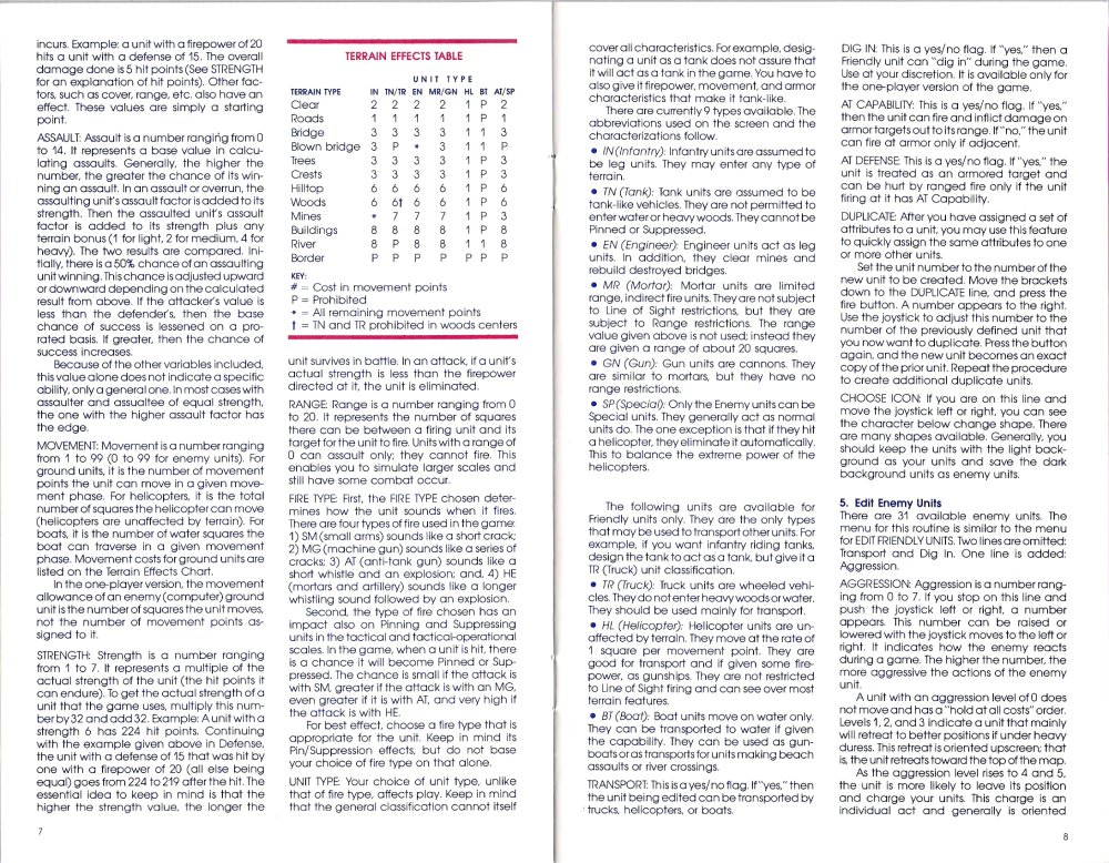 Wargame Construction Set Manual Page 7